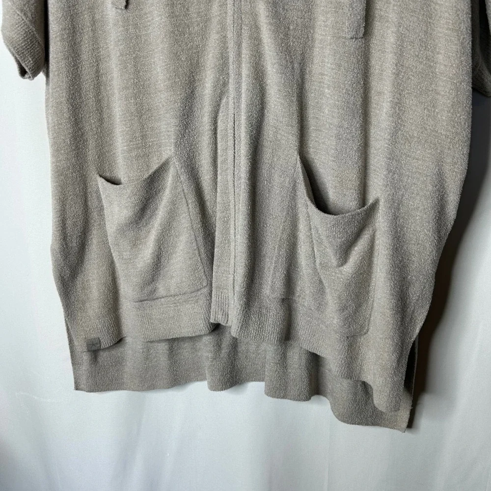 Barefoot Dreams Cardigan Sz XXS XS Cozy Chic Ultra Lite‎ Short Sleeve Zip Hoodie